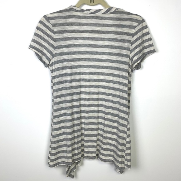 THX Thanx Collection Short Sleeve Striped Cardigan - Picture 2 of 6